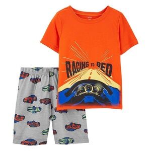 NWT Carter's Top & Bottoms Race To Bed  Pajama Set size 5